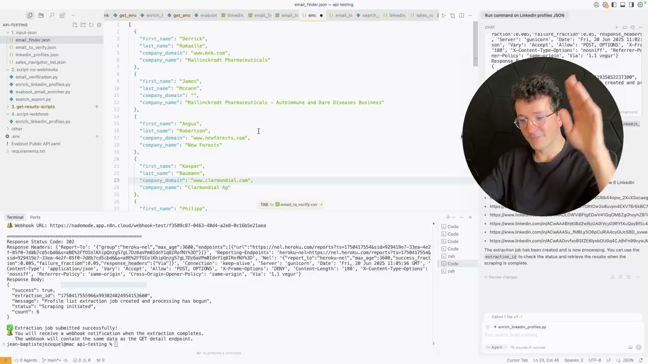 How to use the Evaboot Email Finder API